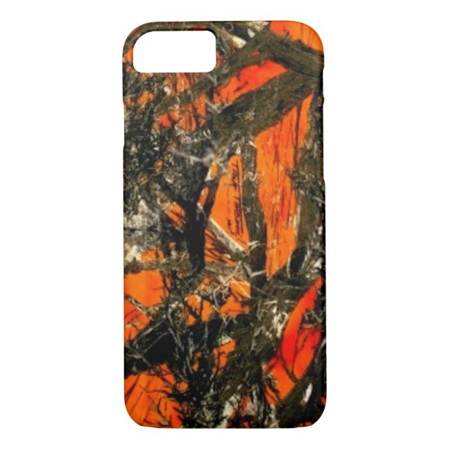 Coques Case-Mate iPhone "Camouflage de branche d'arbre orange " (Dos)
