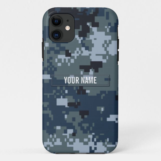 Coques Case-Mate iPhone Camouflage de la marine NWU personnalisable (Dos)