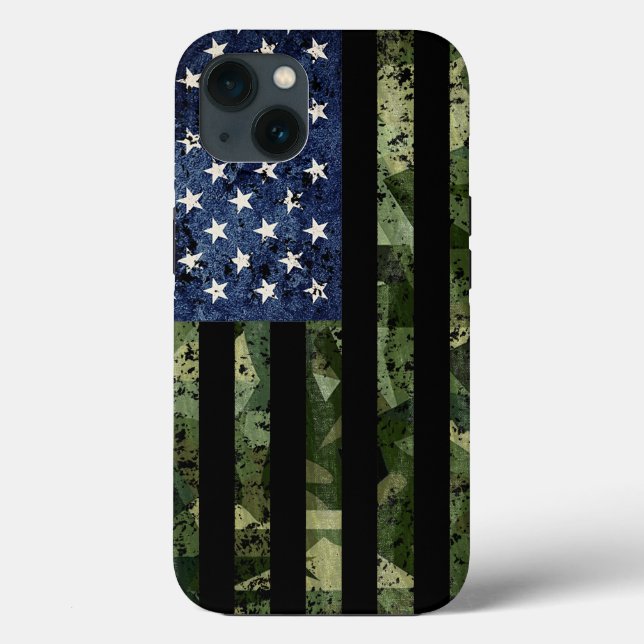 Coques Case-Mate iPhone Camouflage du drapeau américain Camo (Verso)