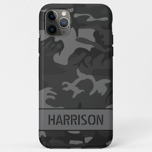 Coques Case-Mate iPhone Camouflage gris (Dos)