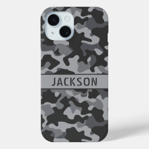 Coque Case-Mate iPhone Camouflage gris personnalisé