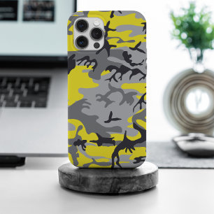 Coque Case-Mate iPhone Camouflage jaune et gris, Militaire, Armée