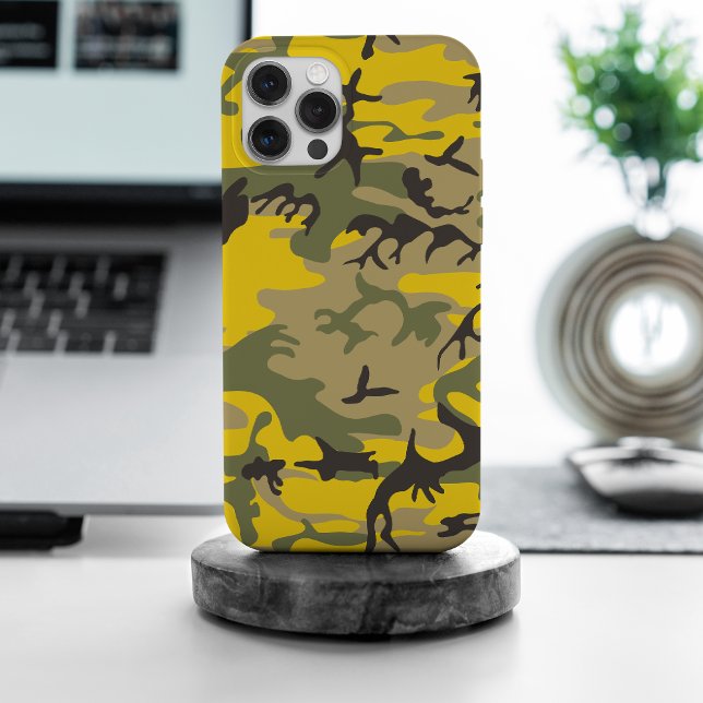 Coques Case-Mate iPhone Camouflage jaune et vert, Militaire, Armée (Créateur téléchargé)