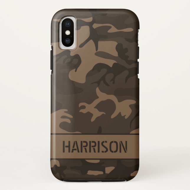 Coques Case-Mate iPhone Camouflage Marron (Dos)