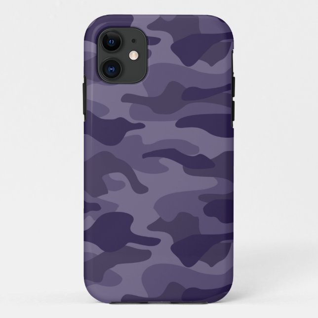 Coques Case-Mate iPhone Camouflage Monocouleur Cyber Grape (Dos)