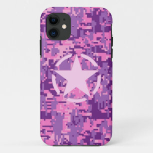 Coque Case-Mate iPhone Camouflage numérique rose-chaud