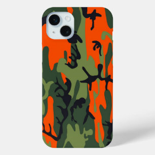 Coque Case-Mate iPhone Camouflage orange vert militaire