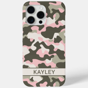 Coque Case-Mate iPhone Camouflage Personnalisé Rose et Vert