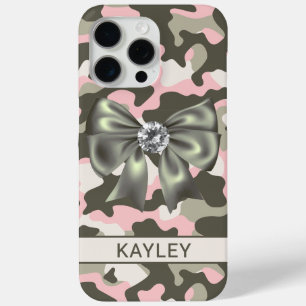 Coque Case-Mate iPhone Camouflage Personnalisé Rose Vert Brillante