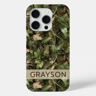 Coque Case-Mate iPhone Camouflage Pins et Feuilles Personnalisé