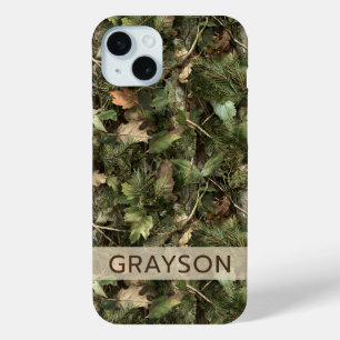 Coque Case-Mate iPhone Camouflage Pins et Feuilles Personnalisé