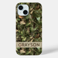 Camouflage Pins et Feuilles Personnalisé