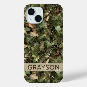 Coque Case-Mate iPhone Camouflage Pins et Feuilles Personnalisé