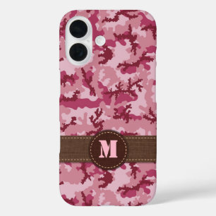 Coque Pour iPhone 16 Camouflage rose