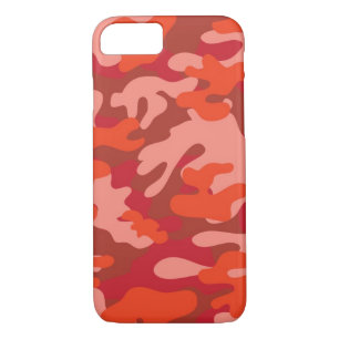 Coque iPhone 7 Camouflage rouge