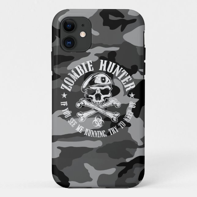 Coques Case-Mate iPhone camouflage urbain de chasseur de zombi (Dos)