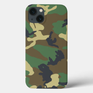 Coques Pour iPhone Camouflage vert de région boisée