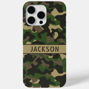 Coque Case-Mate iPhone Camouflage Vert Marron Personnalisé
