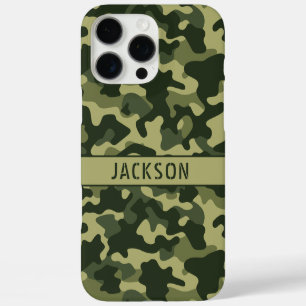 Coque iPhone 16 Pro Max Camouflage Vert Personnalisé