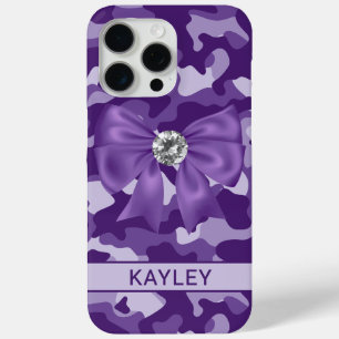 Coque Case-Mate iPhone Camouflage Violet Personnalisé Brillante