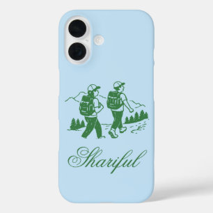 Coque Pour iPhone 16 Camp de cyclisme Vie Bleu Glaçé