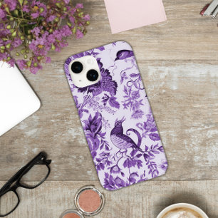 Coque Case-Mate iPhone Campagne française Toile de Jouy Purple