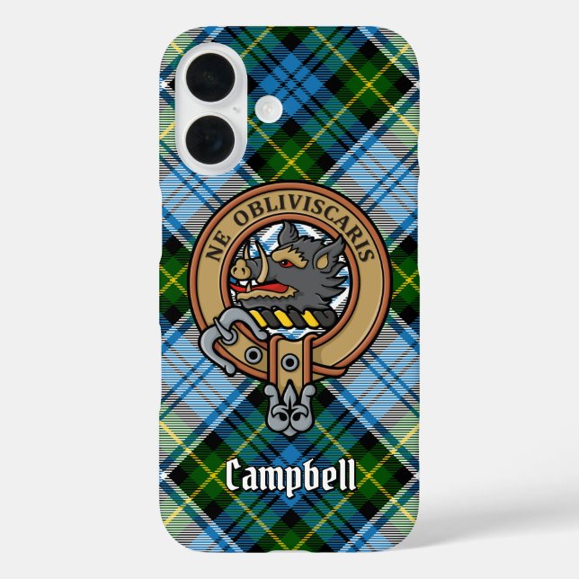 Coques Case-Mate iPhone Campbell Crest au-dessus de Tartan (Verso)