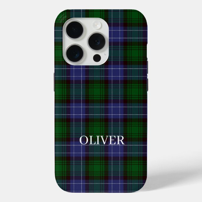 Coques Case-Mate iPhone Campbell Tartan Green Plaid (Verso)