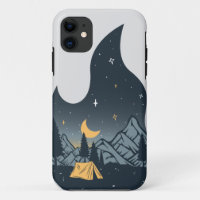 Camping cool Camper Feu de Campement Sous Les Mont