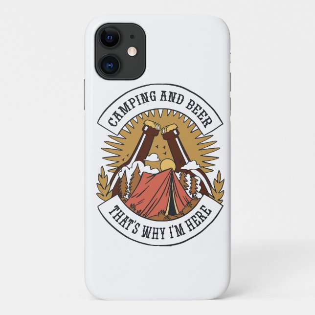 Coques Case-Mate iPhone Camping et Bière (Dos)
