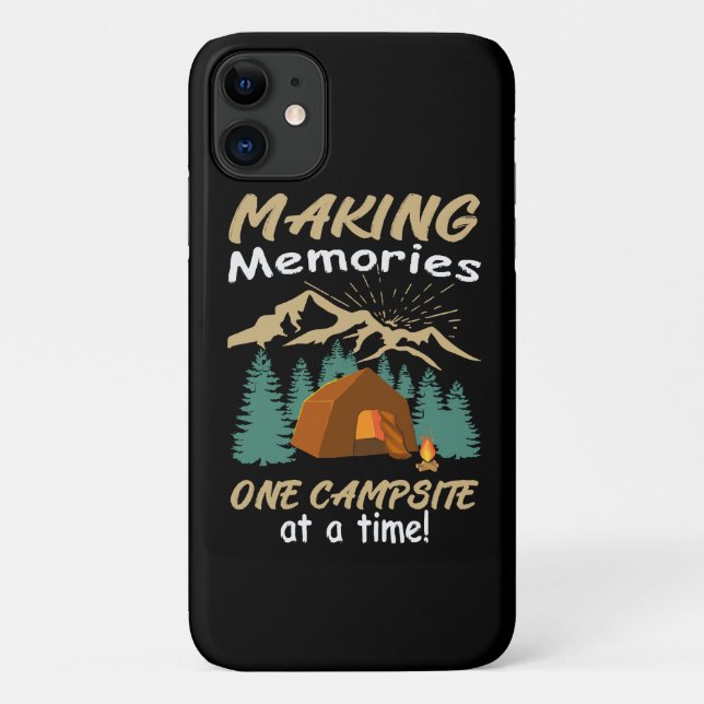 Coques Case-Mate iPhone CAMPING Faire des souvenirs (Dos)