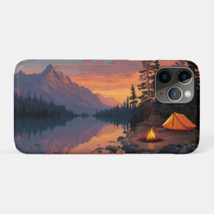 Case-Mate iPhone Case Camping paisible au bord d'un lac de montagne