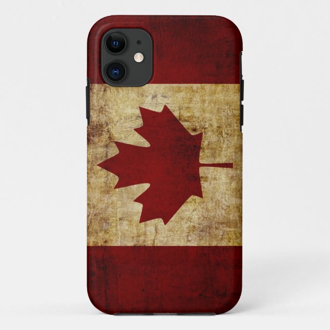 Coques Case-Mate iPhone Canada/drapeau crasseux (Dos)