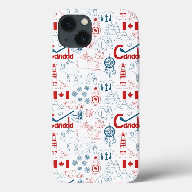 Coques Case-Mate iPhone Canada | Symbols Pattern (Verso)