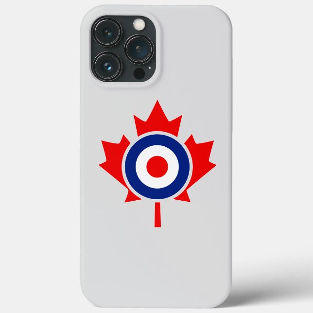 Coques Case-Mate iPhone Canadian Maple Leaf Roundel Mod BLEU (Verso)