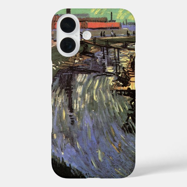 Coques Case-Mate iPhone Canal avec des femmes lavant par Vincent van Gogh (Verso)