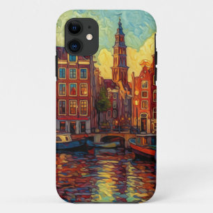 Case-Mate iPhone Case Canal lumineux d'Amsterdam   Sanctuaire de l'art n