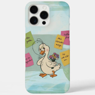 Coque iPhone 16 Pro Max Canard confiant avec des notes collantes motivatio