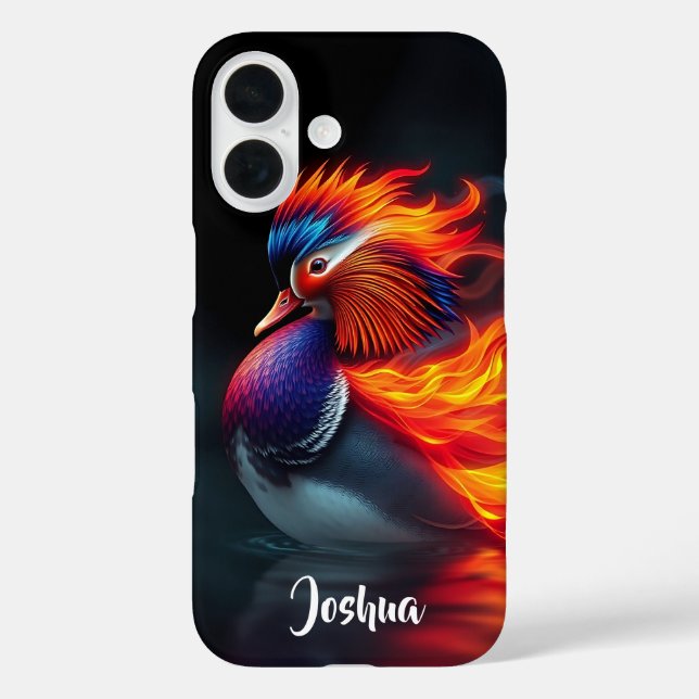 Coques Case-Mate iPhone Canard mandarin flamboyant aux flammes étourdissan (Verso)