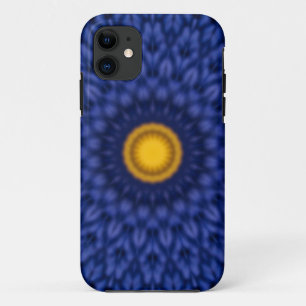 Case-Mate iPhone Case Canard sur fond bleu avec kaléidoscope jaune