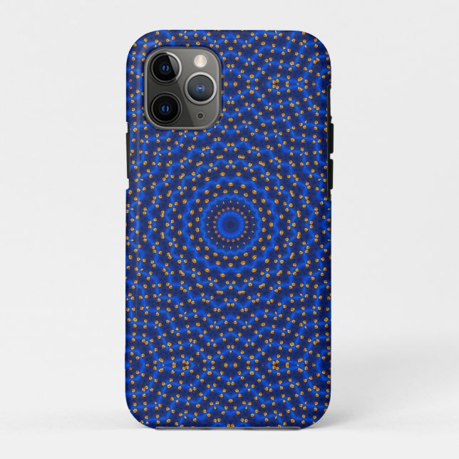 Coques Case-Mate iPhone Canard sur kaléidoscope bleu... (Dos)