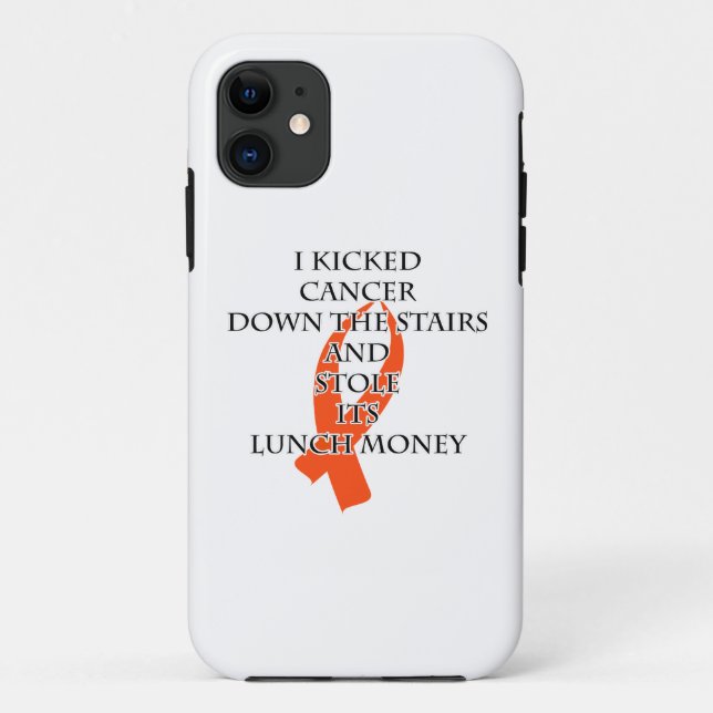 Coques Case-Mate iPhone Cancer Bully (Ruban orange) (Dos)