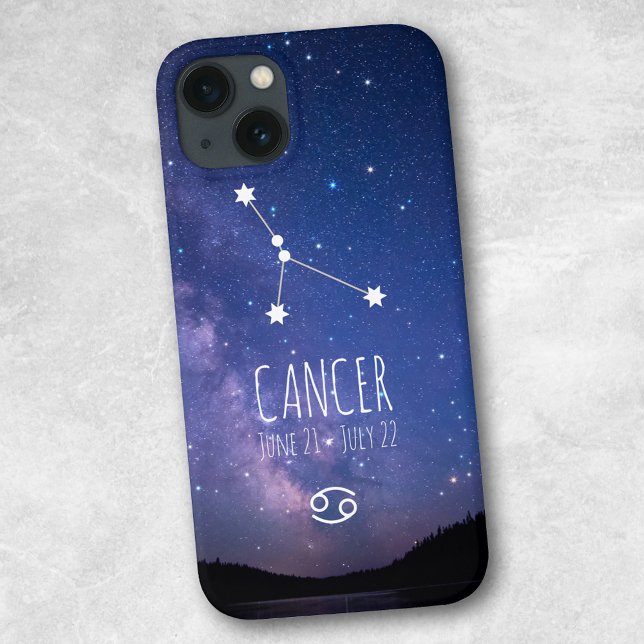 Coques Case-Mate iPhone Cancer | Constellation Zodiaque personnalisée (Créateur téléchargé)