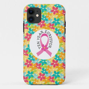 Coque Case-Mate Pour iPhone Cancer du sein ruban de rose de survivant de 10