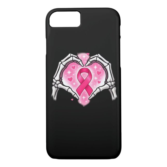 Coques Case-Mate iPhone Cancer du sein Squelette Coeur de la main Signal r (Dos)