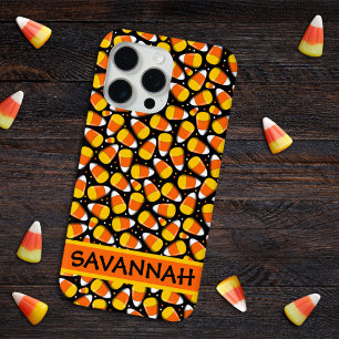 Coque Case-Mate iPhone Candy Corn Halloween Nom personnalisé