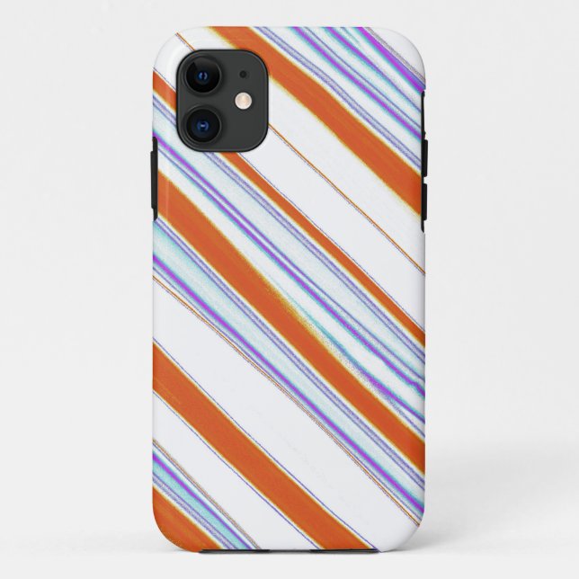 Coques Case-Mate iPhone Candy Stripes Art Graphique sans joint (Dos)
