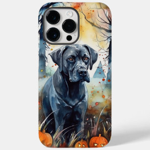 Coque Case-Mate iPhone Cane Corso Halloween avec citrouilles effrayantes