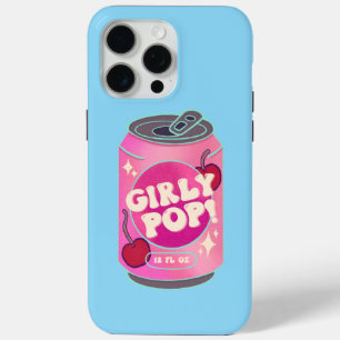 Coque Case-Mate iPhone Canette de soda cerise Girly Pop Rose rétro Y2K