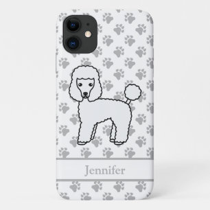 Case-Mate iPhone Case Caniche jouet blanc Chien de dessin animé mignon &